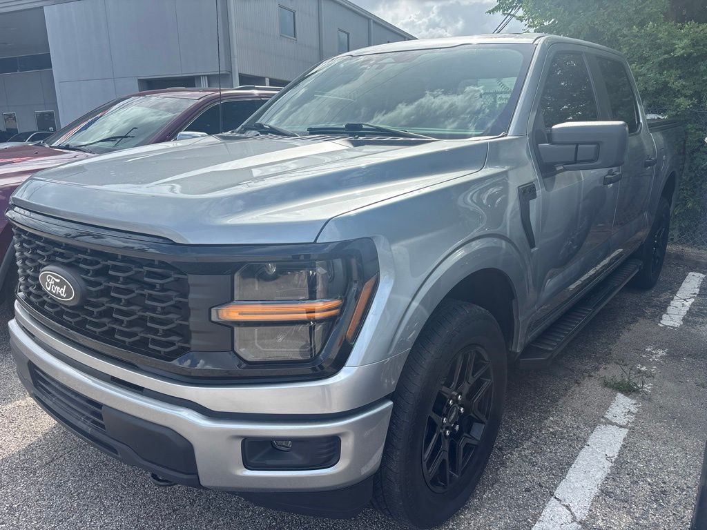 Silver Metallic 2024 Ford F-150 Pickup Truck Four-Wheel Drive Automatic