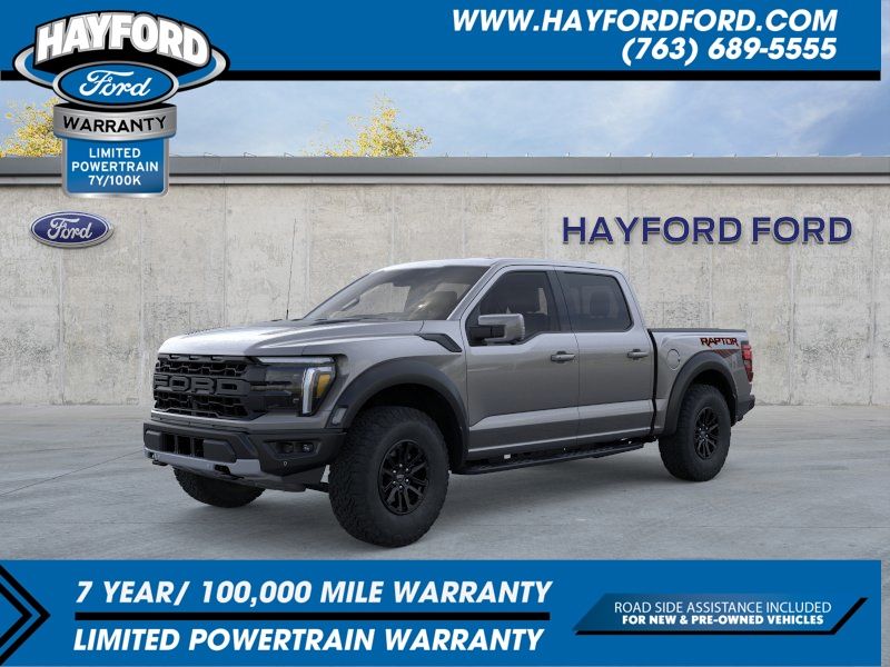 Carbonized Gray Metallic 2026 Ford F-150 Raptor SuperCrew 4WD Pickup Truck Four-Wheel Drive Automatic