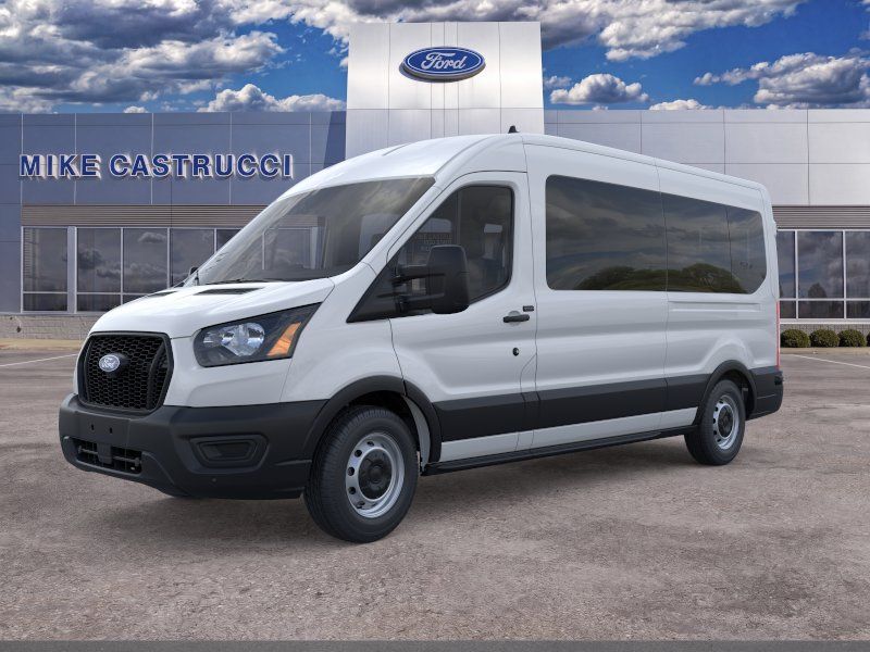 Oxford White 2026 Ford Transit Passenger Van Rear-Wheel Drive 