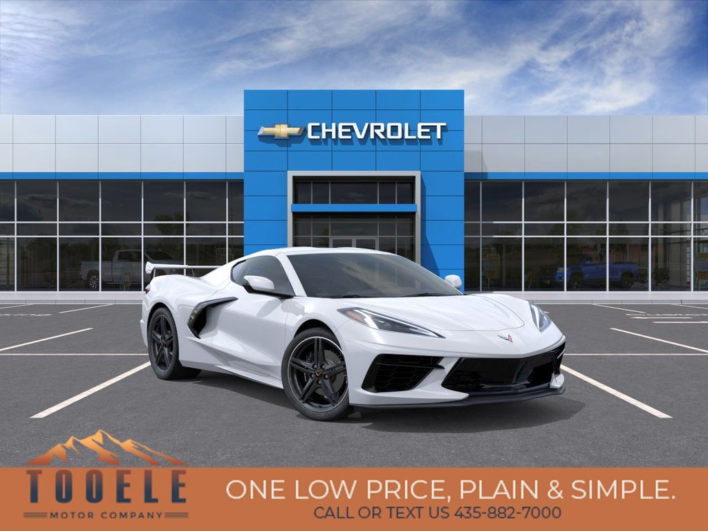 Arctic White 2026 Chevrolet Corvette Coupe Rear-Wheel Drive 8-Speed Dual Clutch