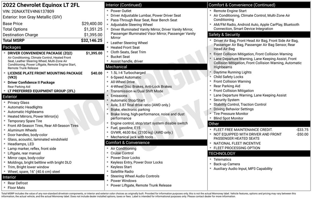 Used 2022 Chevrolet Equinox SUV