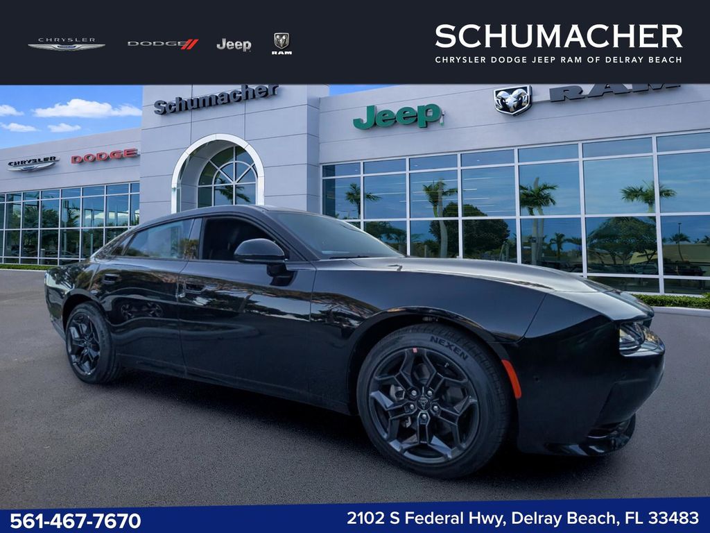Diamond Black Crystal Pearlcoat 2026 Dodge Charger Sedan All-Wheel Drive 8-Speed Automatic
