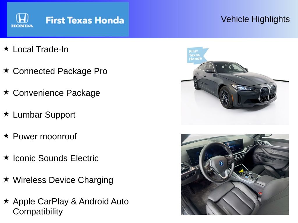 Used Car 2024 Bmw I4  Edrive35 For Sale Under $40,000 In Austin, Texas
