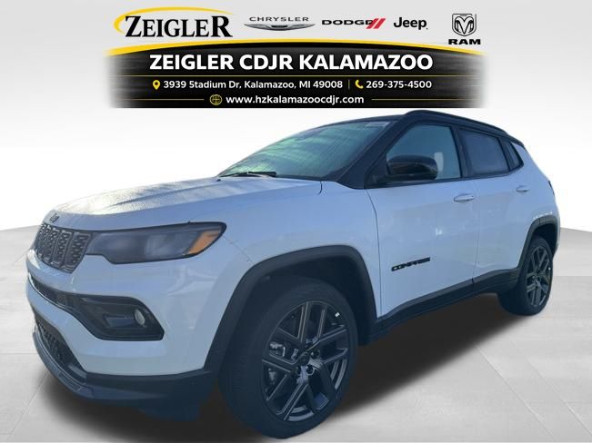 Bright White Clearcoat 2026 Jeep Compass SUV / Crossover Four-Wheel Drive 8-Speed Automatic