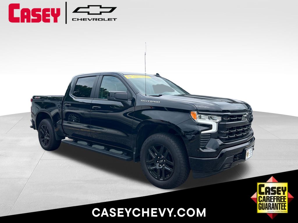 Black 2025 Chevrolet Silverado 1500 Pickup Truck Four-Wheel Drive Automatic