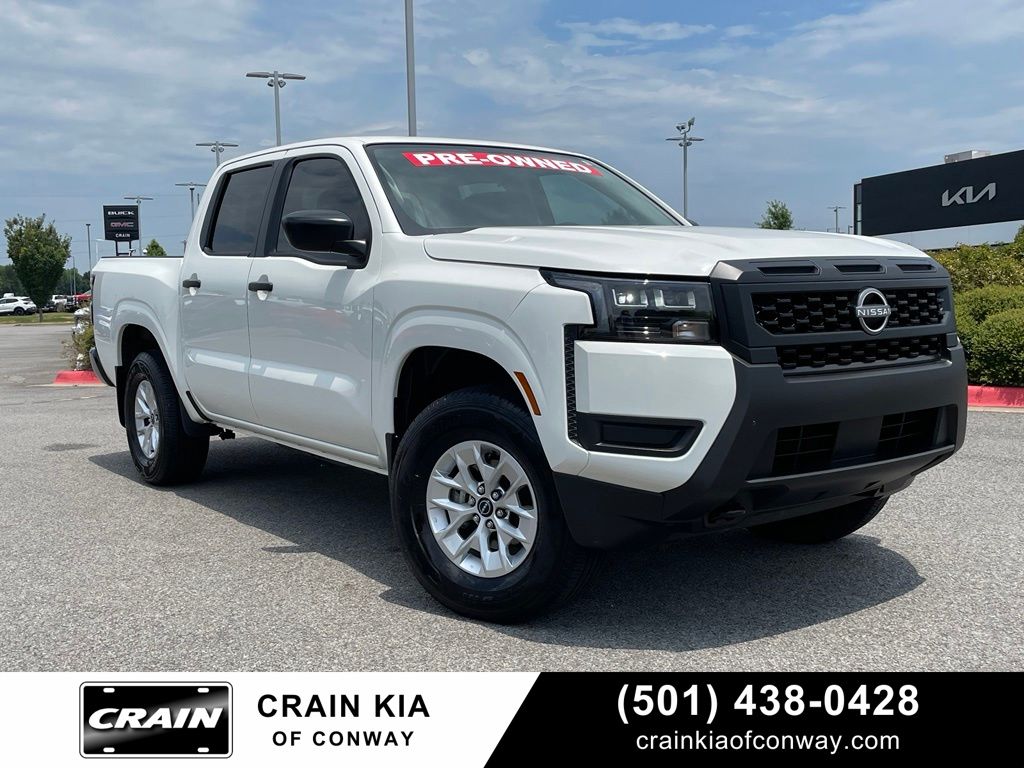 Glacier White 2026 Nissan Frontier Pickup Truck Four-Wheel Drive 9-Speed Automatic Overdrive