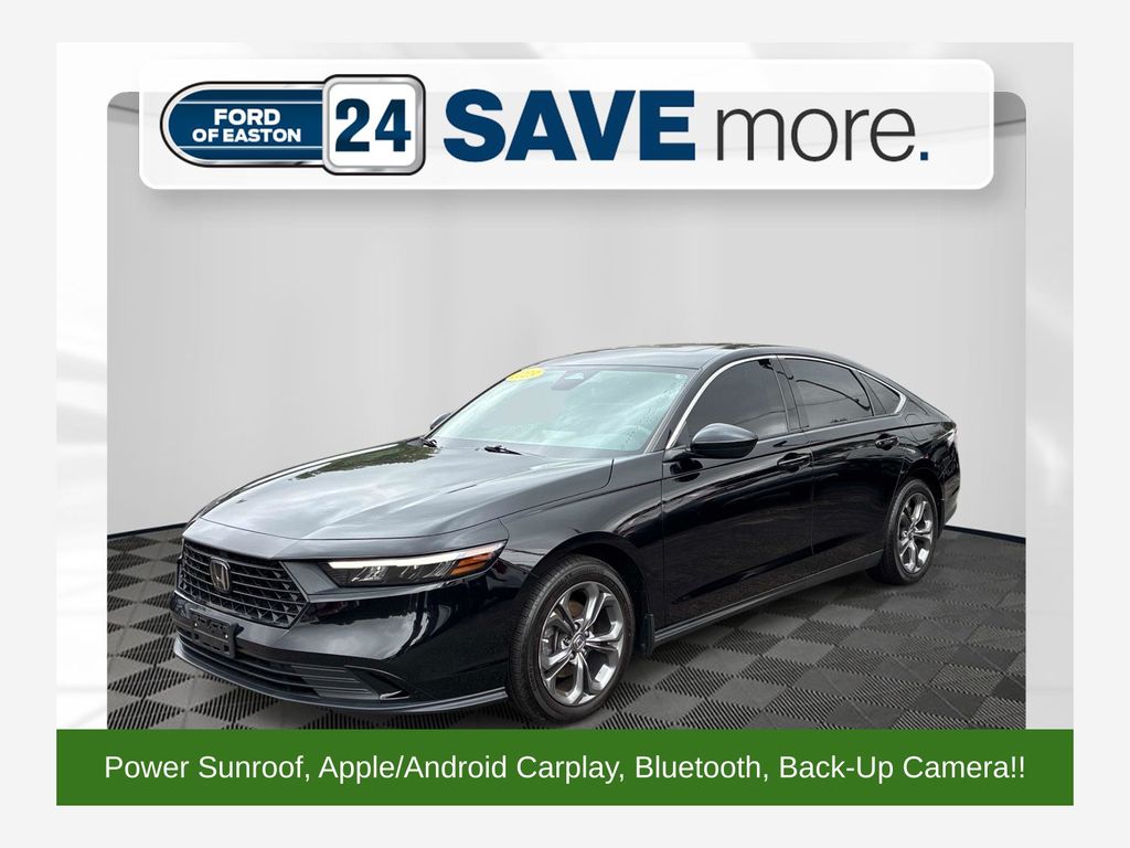Crystal Black Pearl 2023 Honda Accord Sedan Front-Wheel Drive Continuously Variable Transmission