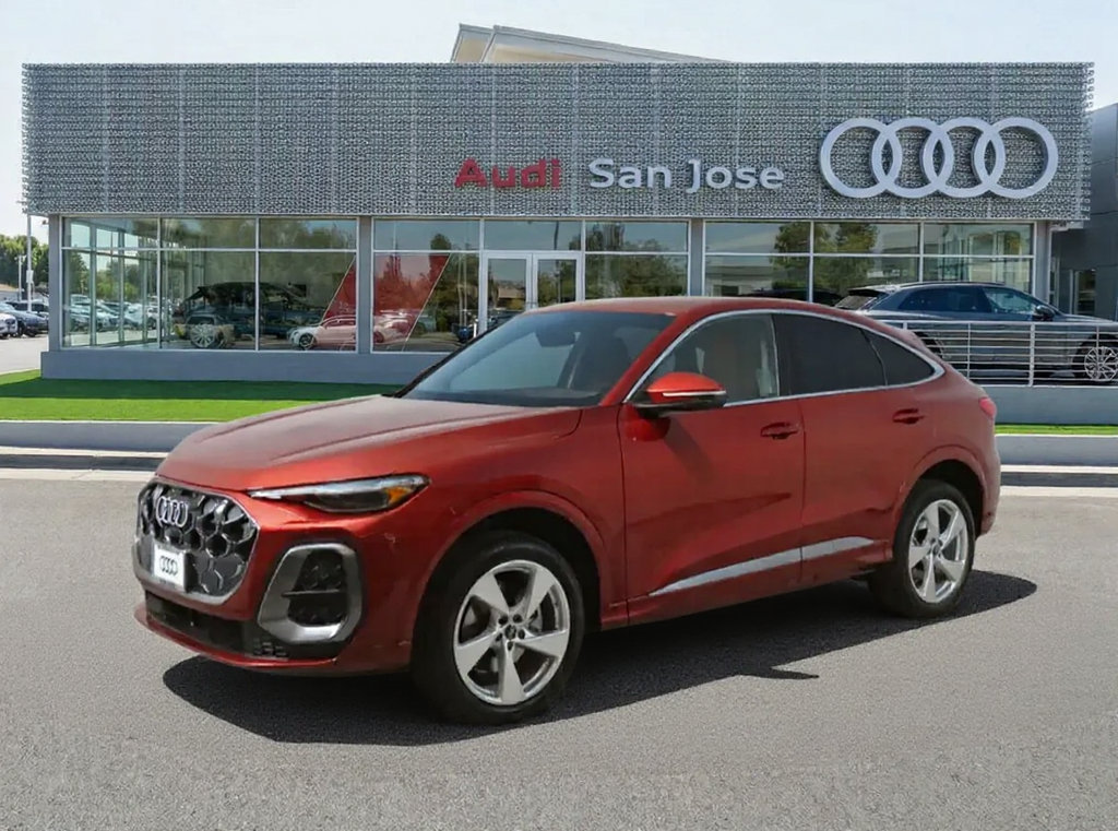 Grenadine Red Metallic 2025 Audi Q5 Sportback quattro Premium Plus S Line 45 TFSI Sedan All-Wheel Drive 7-Speed Automatic