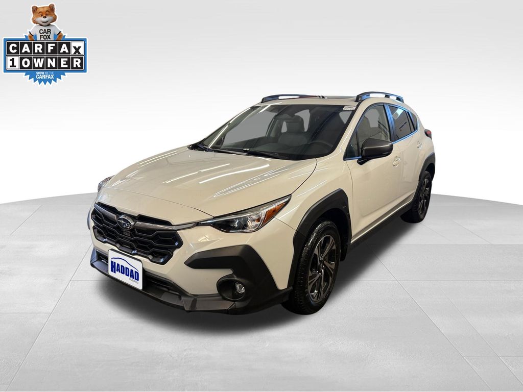 Crystal White Pearl 2024 Subaru Crosstrek Premium AWD SUV / Crossover All-Wheel Drive Continuously Variable Transmission