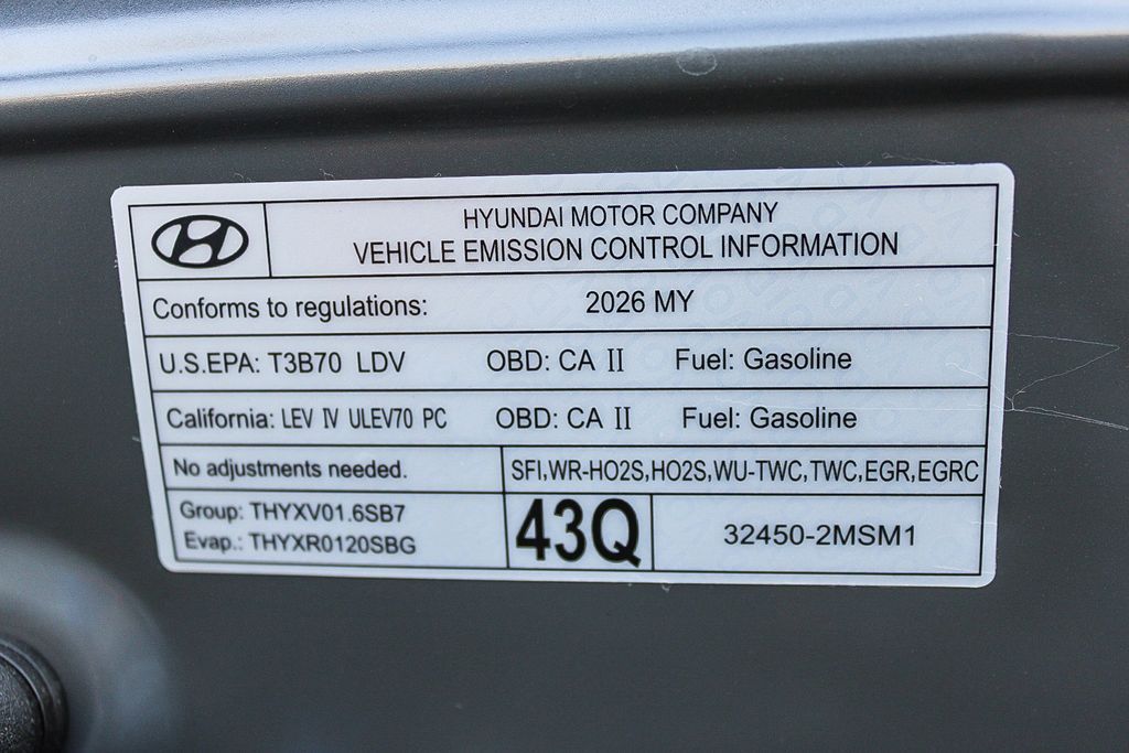 New 2026 Gray Hyundai SE image 28