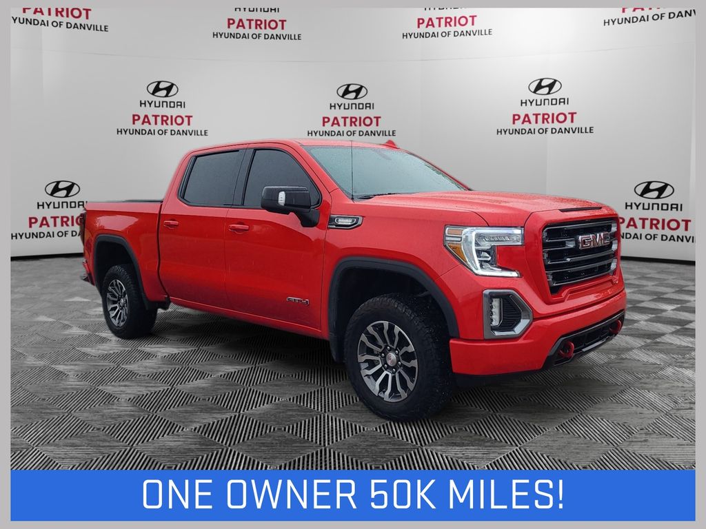 Cardinal Red 2021 GMC Sierra 1500 AT4 Crew Cab 4WD Pickup Truck Four-Wheel Drive Automatic