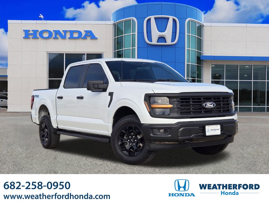 Oxford White 2024 Ford F-150 STX SuperCrew 4WD Pickup Truck Four-Wheel Drive Automatic