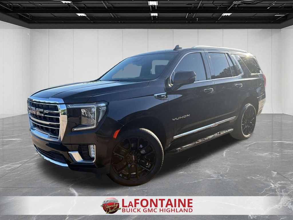 Onyx Black 2023 GMC Yukon SLT 4WD SUV / Crossover Four-Wheel Drive