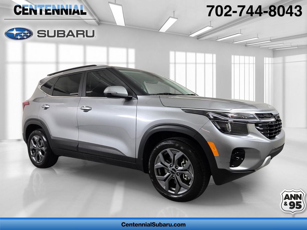 Steel Gray 2024 Kia Seltos S AWD SUV / Crossover All-Wheel Drive Continuously Variable Transmission