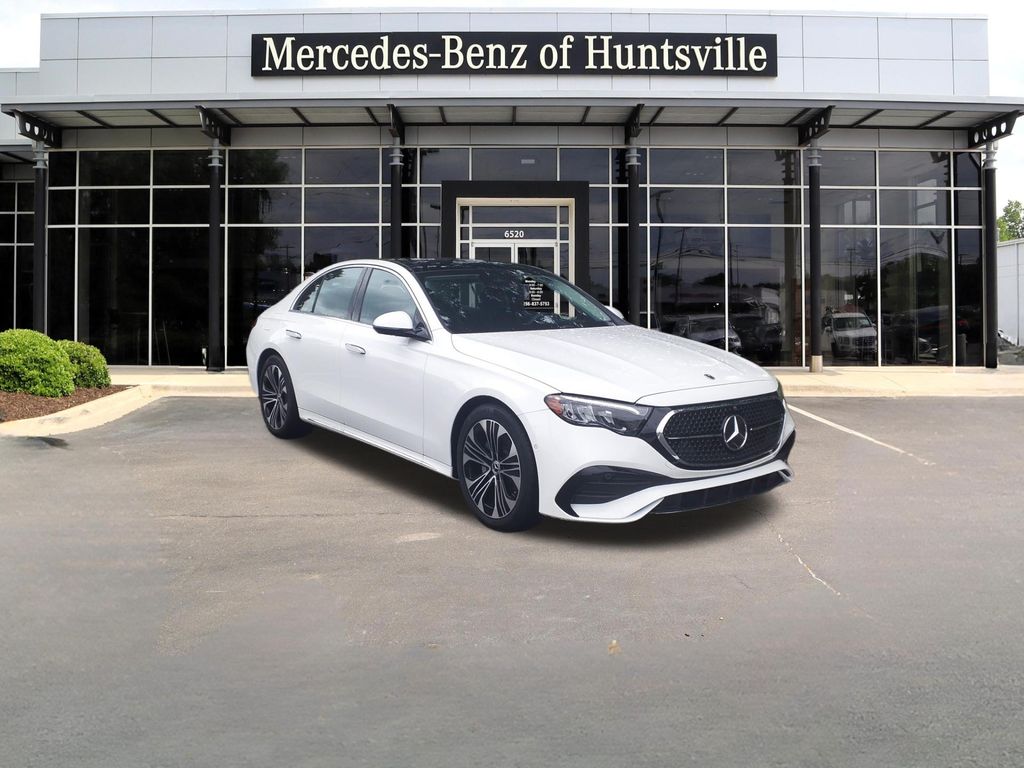 Polar White 2025 Mercedes-Benz E-Class E 350 RWD Sedan Rear-Wheel Drive 9-Speed Automatic