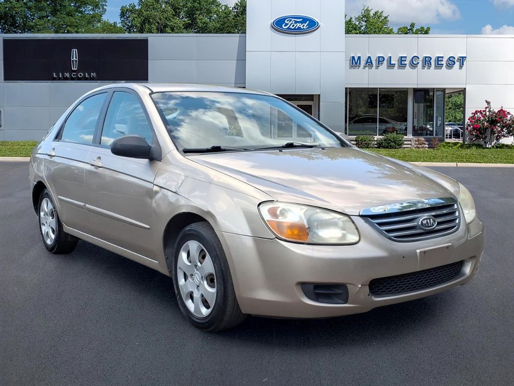 Brown (Sand Beige) 2008 Kia Spectra EX Sedan Front-Wheel Drive 4-Speed Automatic Overdrive