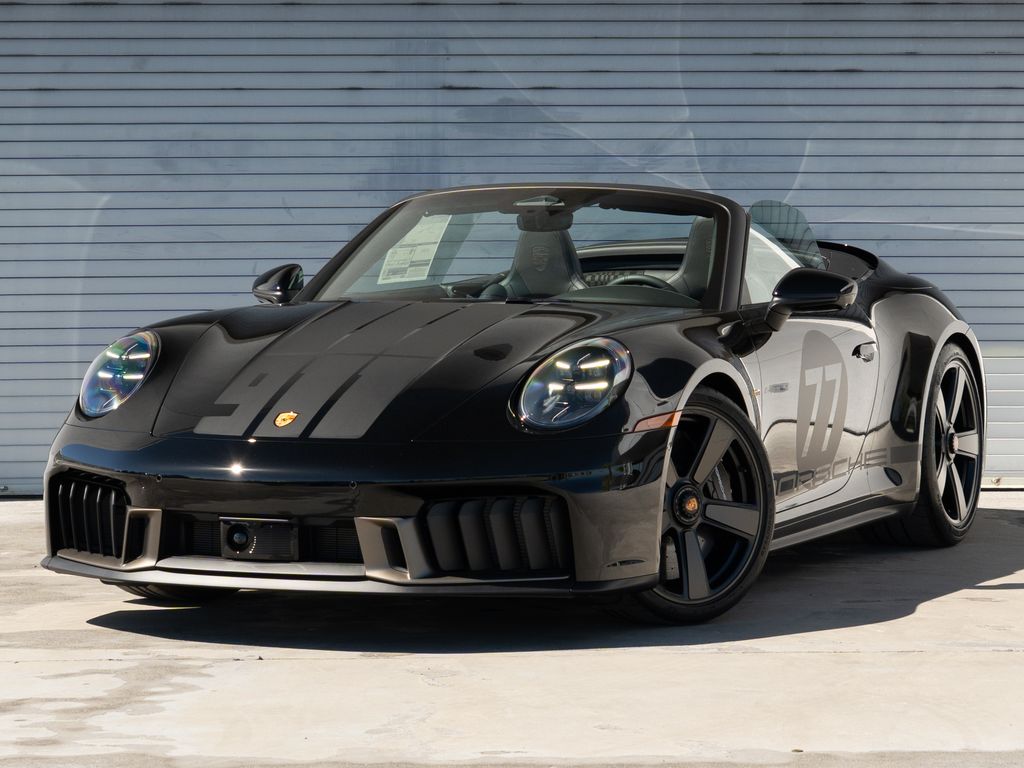 Black 2026 Porsche 911 Convertible Rear-Wheel Drive 8-Speed Automatic