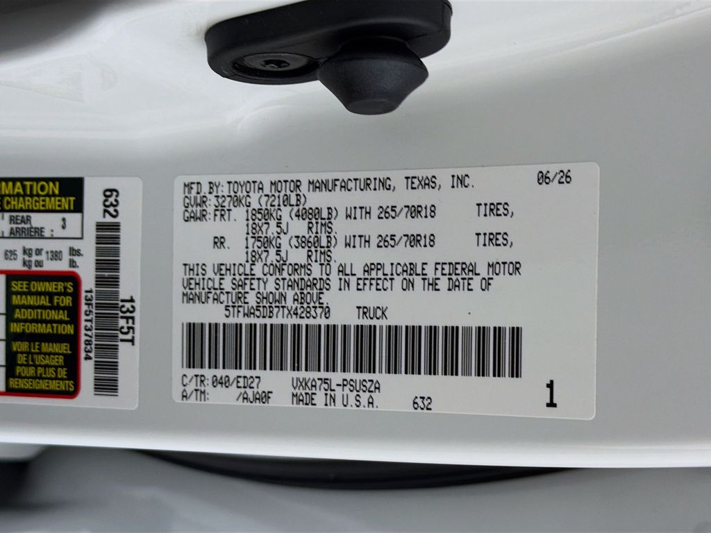 New 2026 Toyota Tundra Truck
