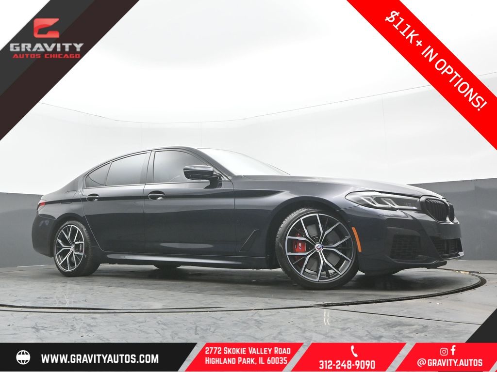 Carbon Black Metallic 2023 BMW 5 Series M550i xDrive AWD Sedan All-Wheel Drive 8-Speed Automatic