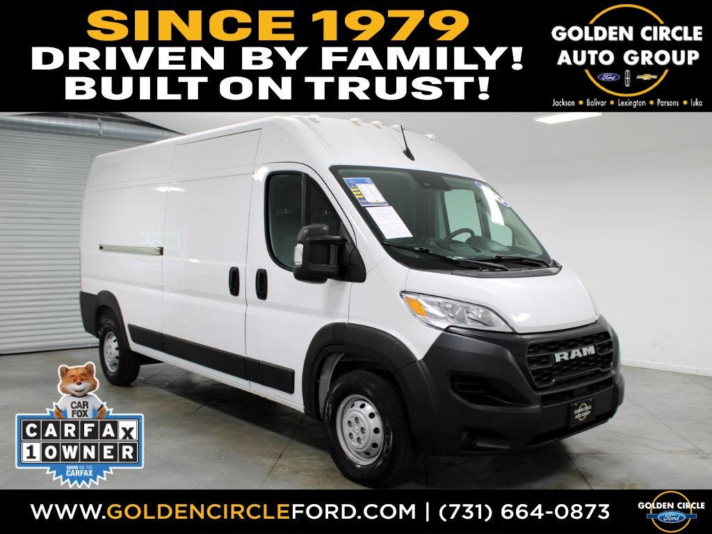 Bright White Clearcoat 2023 RAM ProMaster 2500 159 High Roof Cargo Van FWD Van Front-Wheel Drive 9-Speed Automatic