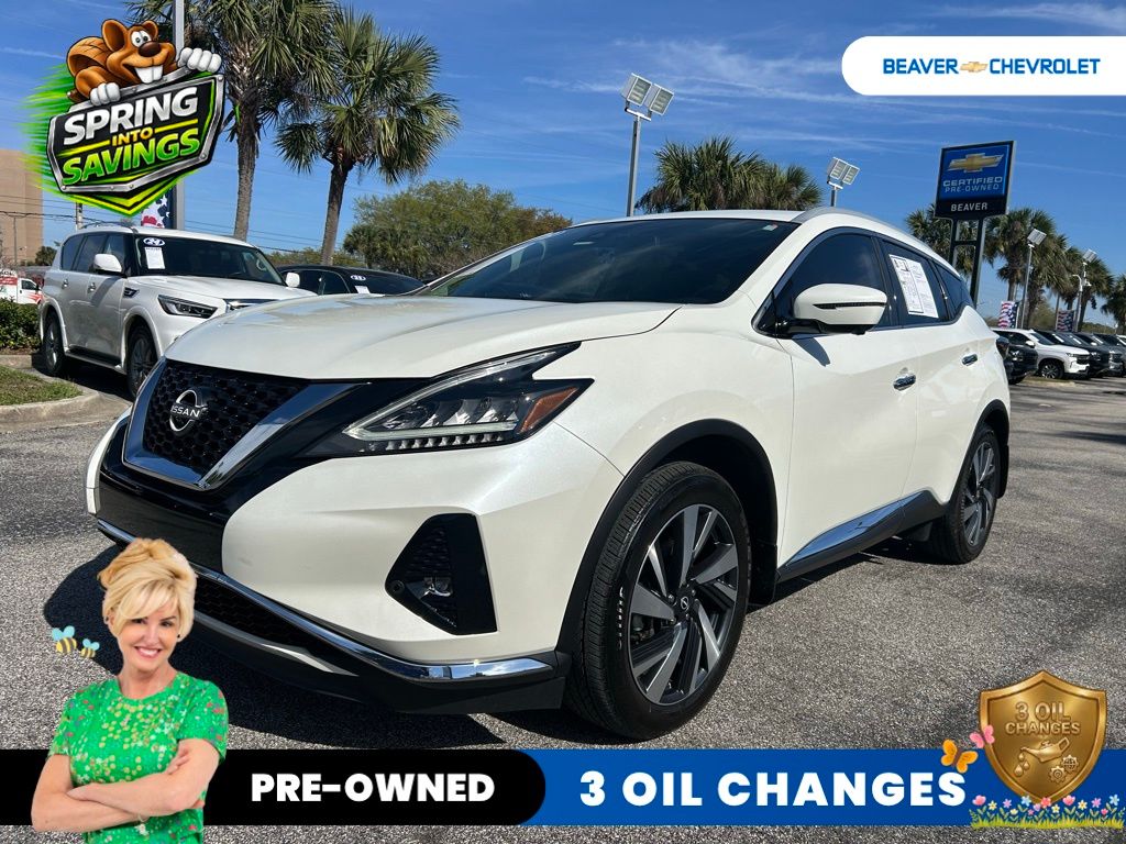 Pearl White Tricoat 2023 Nissan Murano SL AWD SUV / Crossover All-Wheel Drive Continuously Variable Transmission