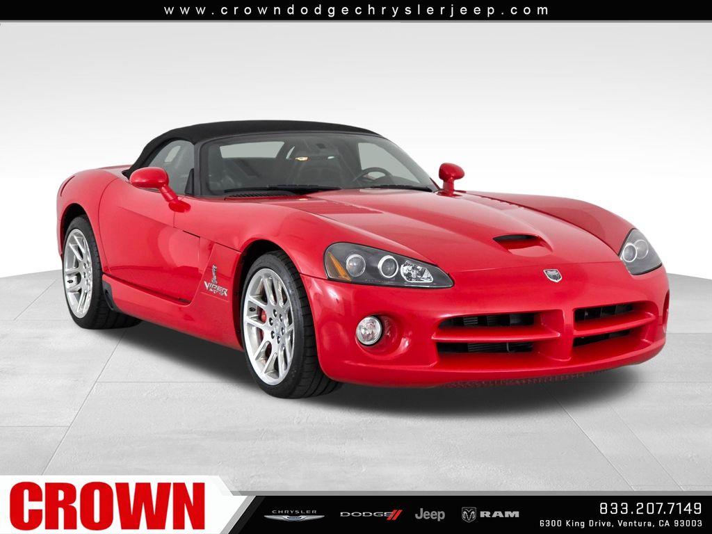 Viper Red 2006 Dodge Viper Convertible Rear-Wheel Drive 6-Speed Manual