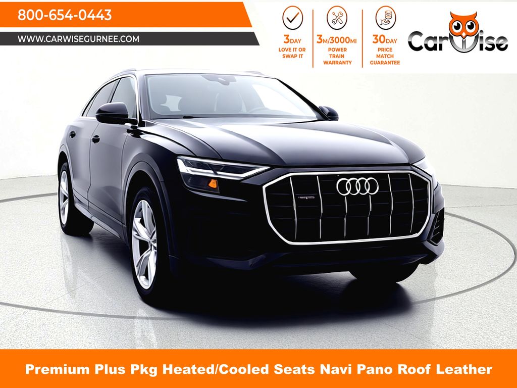 Orca Black Metallic 2019 Audi Q8 quattro Premium Plus 55 TFSI SUV / Crossover All-Wheel Drive 8-Speed Automatic