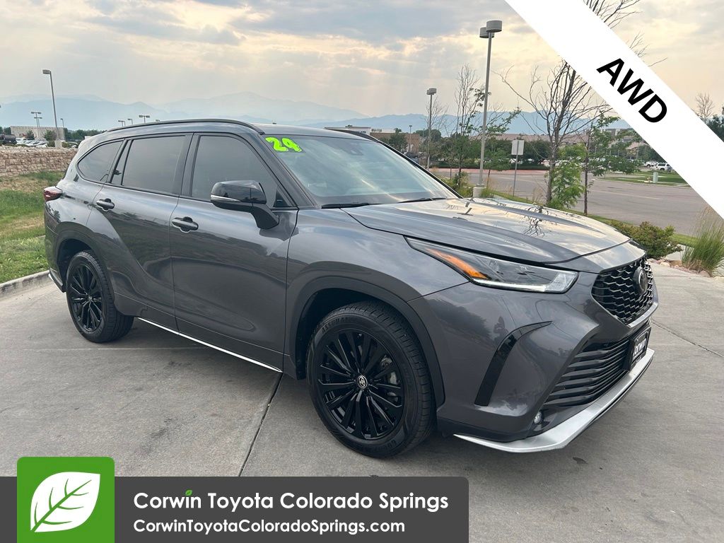 Magnetic Gray Metallic 2024 Toyota Highlander SUV / Crossover All-Wheel Drive 8-Speed Automatic