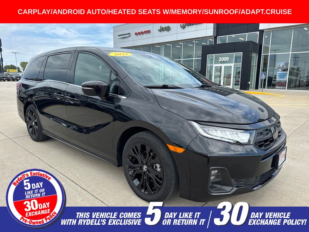 Black 2025 Honda Odyssey Minivan Front-Wheel Drive Automatic