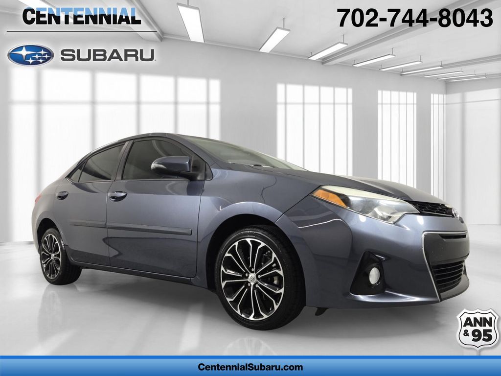 Slate Metallic 2014 Toyota Corolla S Plus Sedan Front-Wheel Drive Continuously Variable Transmission