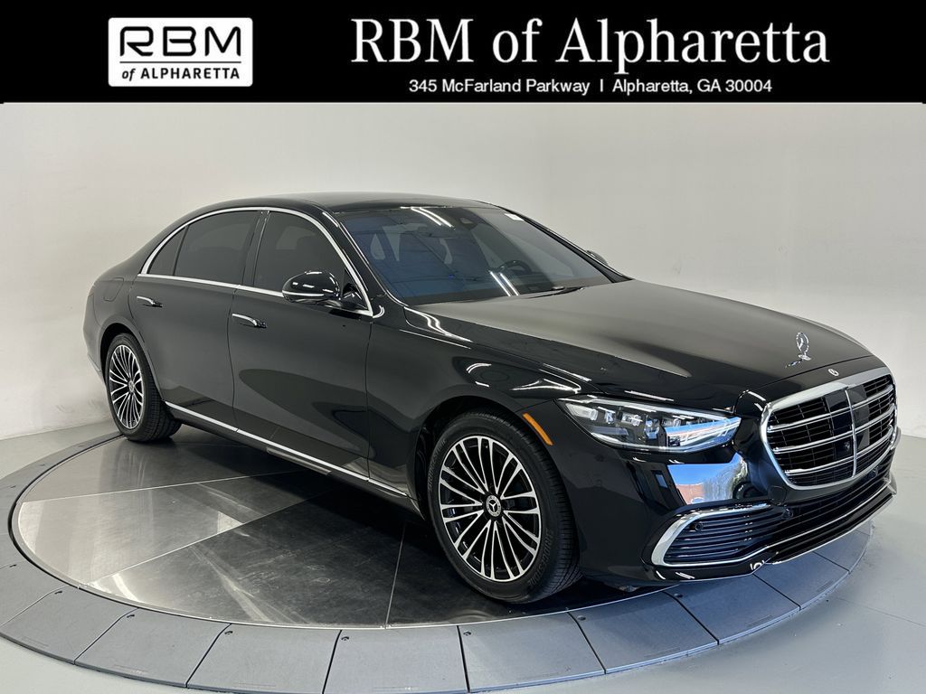 Black 2025 Mercedes-Benz S-Class S 580e 4MATIC Sedan All-Wheel Drive 9-Speed Automatic