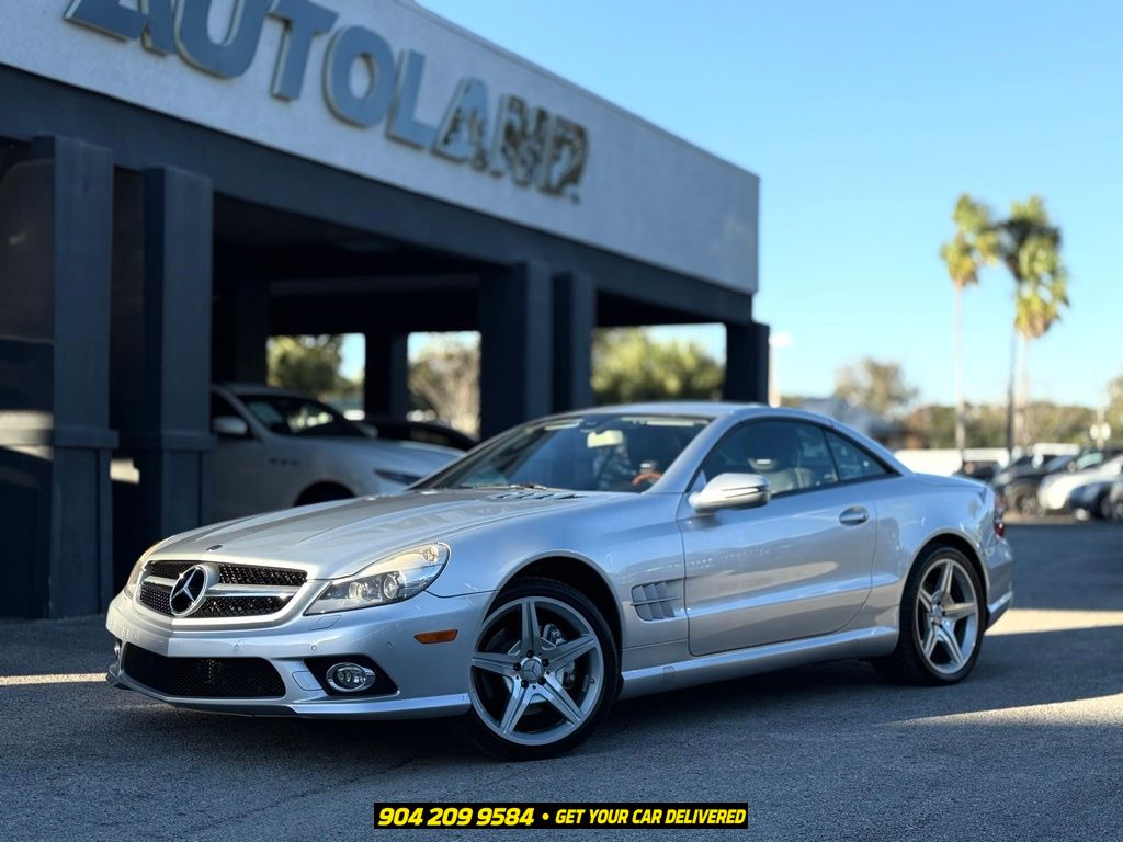 Palladium Silver Metallic 2009 Mercedes-Benz SL-Class Convertible Rear-Wheel Drive 7-Speed Automatic