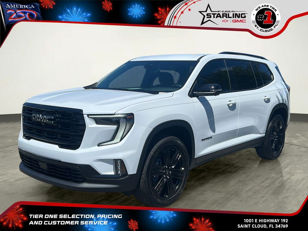 Glacier White Tricoat 2026 GMC Acadia SUV / Crossover Front-Wheel Drive 8-Speed Automatic