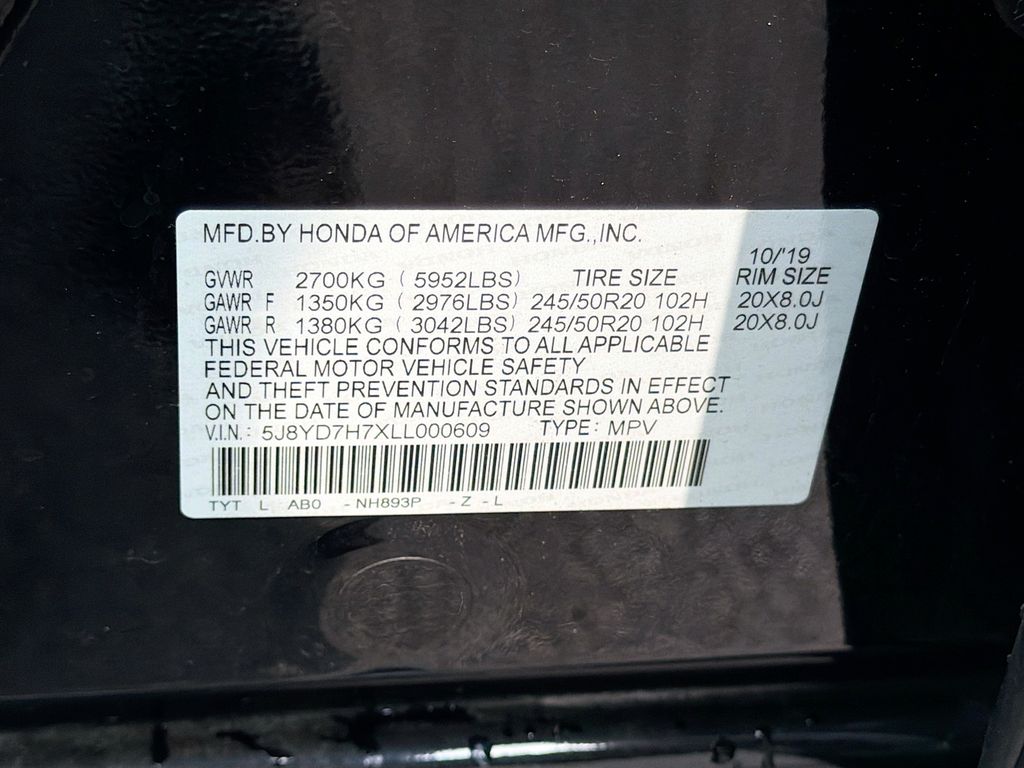 Used 2020 Black Acura Advance Package image 35