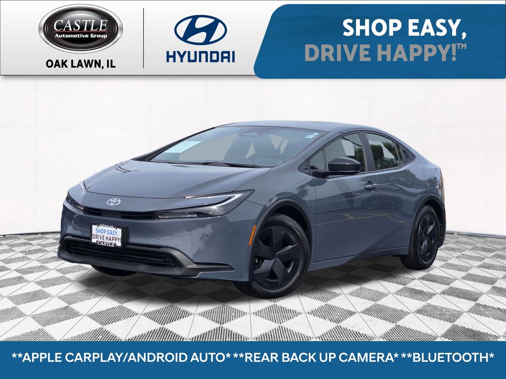 Gray 2024 Toyota Prius Hatchback Front-Wheel Drive Continuously Variable Transmission