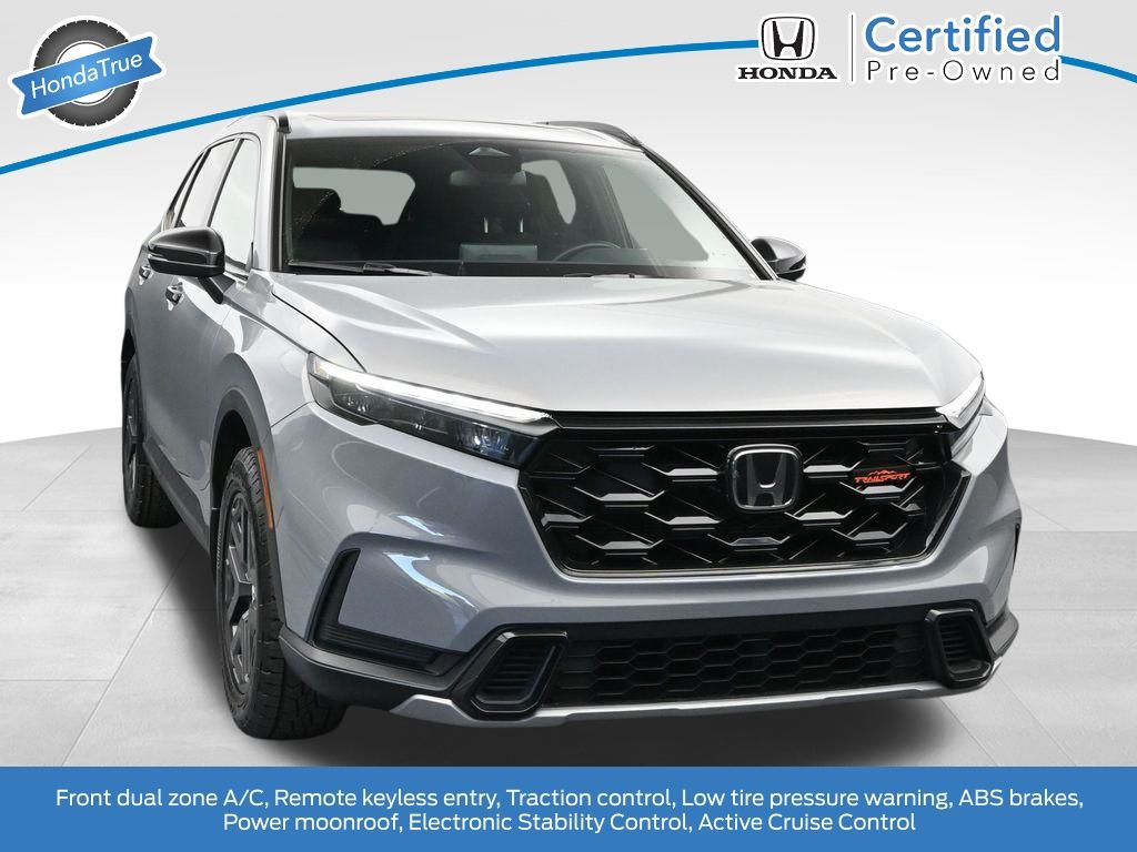Gray 2026 Honda CR-V Hybrid TrailSport AWD SUV / Crossover All-Wheel Drive Continuously Variable Transmission