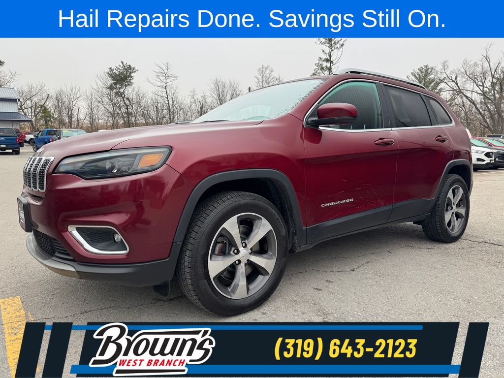 Velvet Red Pearlcoat 2019 Jeep Cherokee SUV / Crossover Four-Wheel Drive 9-Speed Automatic