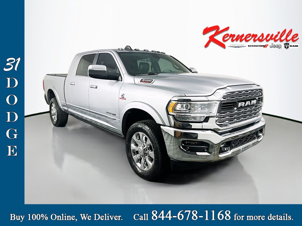 Billet Silver Metallic Clearcoat 2021 RAM 3500 Limited Mega Cab 4WD Pickup Truck Four-Wheel Drive Automatic