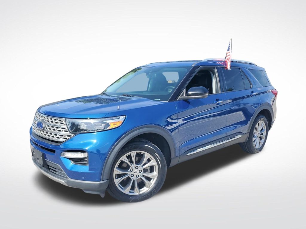 Blue Metallic 2023 Ford Explorer SUV / Crossover All-Wheel Drive Automatic