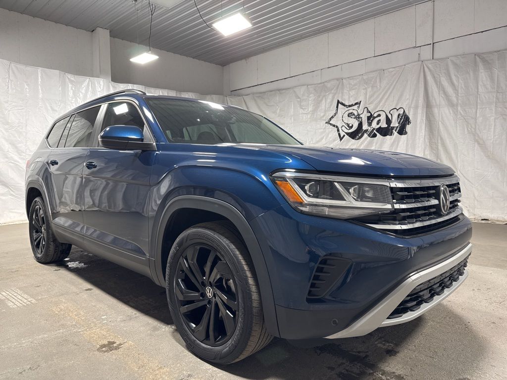 Tourmaline Blue Metallic 2023 Volkswagen Atlas 8-Speed Automatic