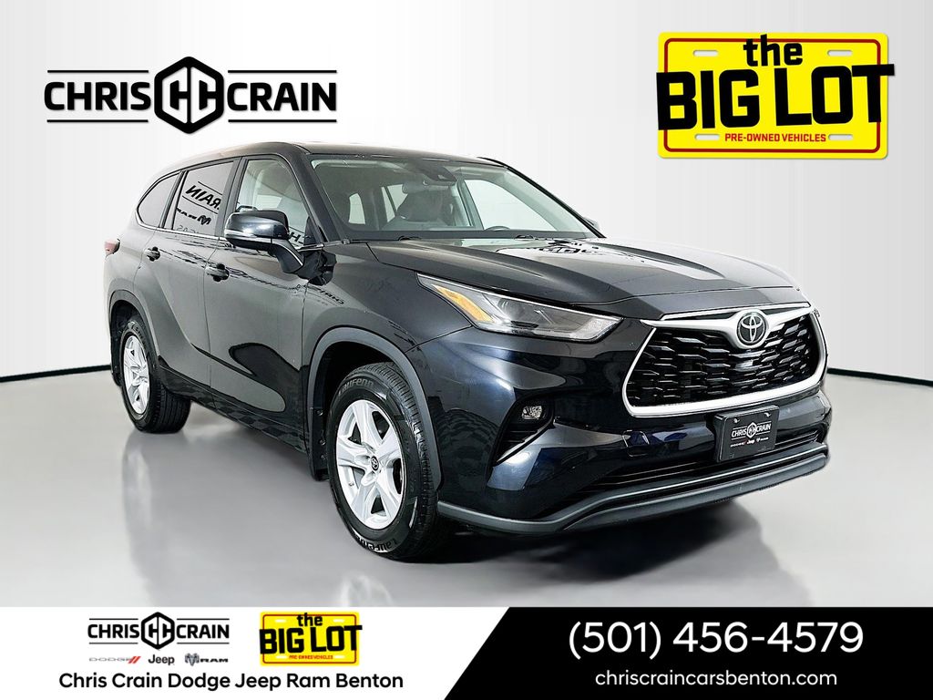 Midnight Black Metallic 2024 Toyota Highlander LE AWD SUV / Crossover All-Wheel Drive Automatic