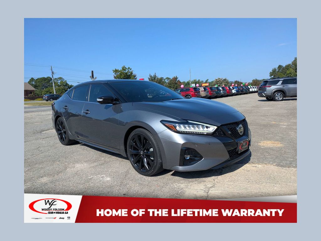 Gray (Gun Metallic) 2021 Nissan Maxima Sedan Front-Wheel Drive Continuously Variable Transmission