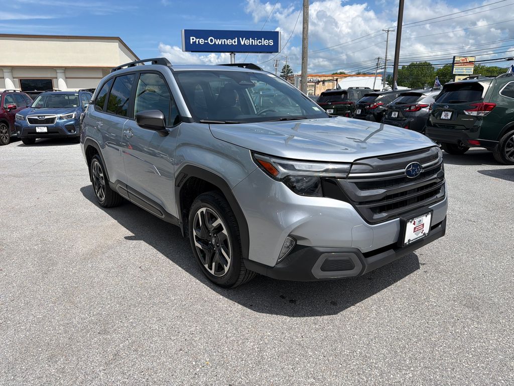Ice Silver Metallic 2025 Subaru Forester SUV / Crossover All-Wheel Drive Continuously Variable Transmission