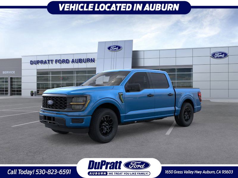 Blue Metallic 2025 Ford F-150 STX 4dr SuperCrew RWD Pickup Truck 4X2 Automatic