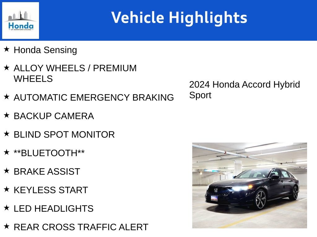 2024 Honda Accord Hybrid Sport 7