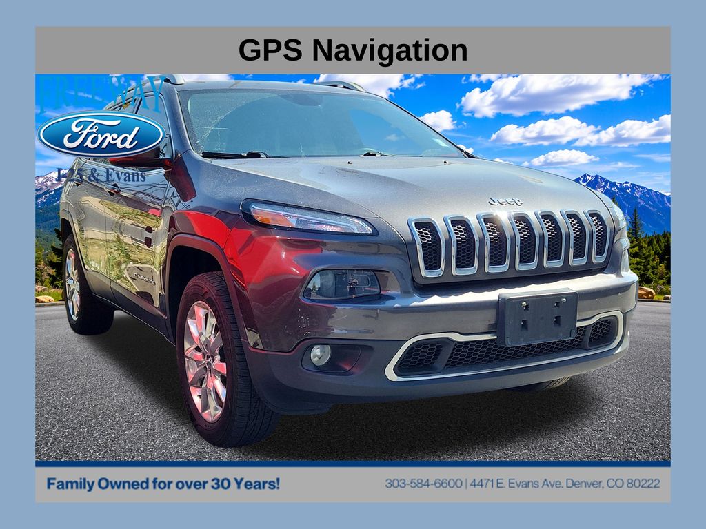 Gray (Granite Crystal Metallic Clearcoat) 2016 Jeep Cherokee SUV / Crossover Four-Wheel Drive 9-Speed Automatic