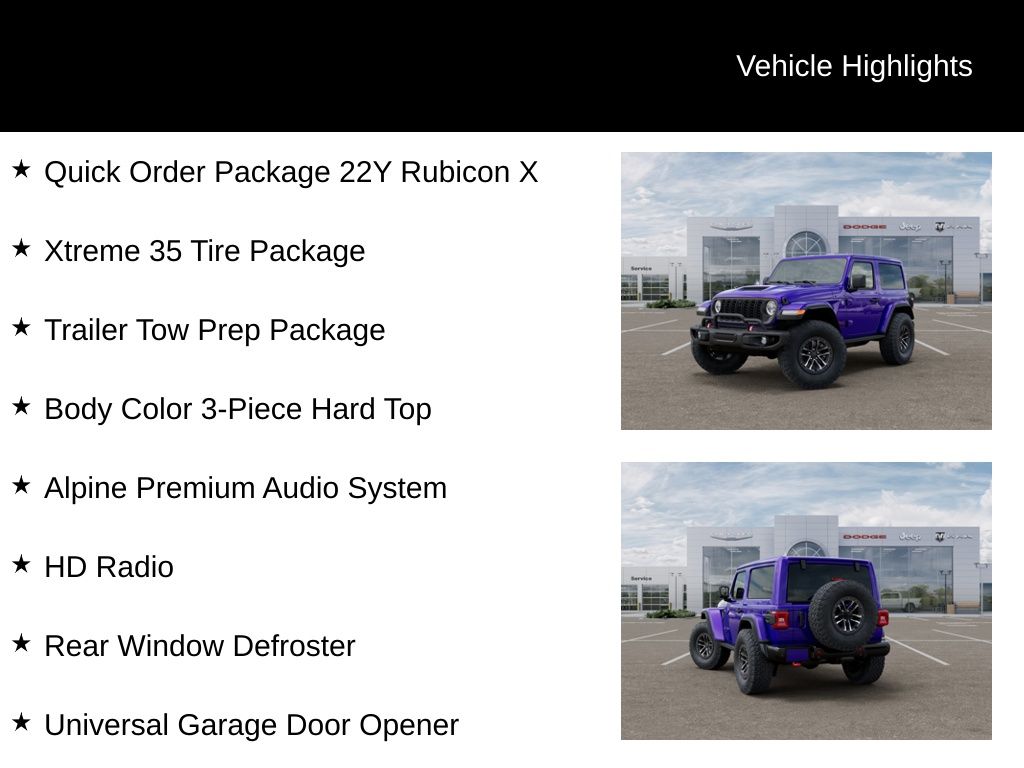 New 2026 Purple Jeep Rubicon X image 8
