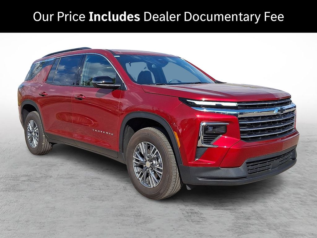 Radiant Red Tintcoat 2025 Chevrolet Traverse SUV / Crossover Four-Wheel Drive 8-Speed Automatic