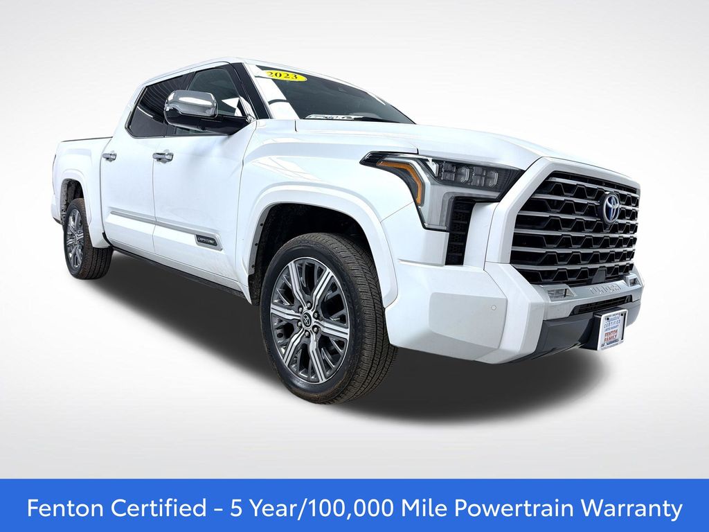Pearl 2023 Toyota Tundra Hybrid Pickup Truck Four-Wheel Drive Automatic