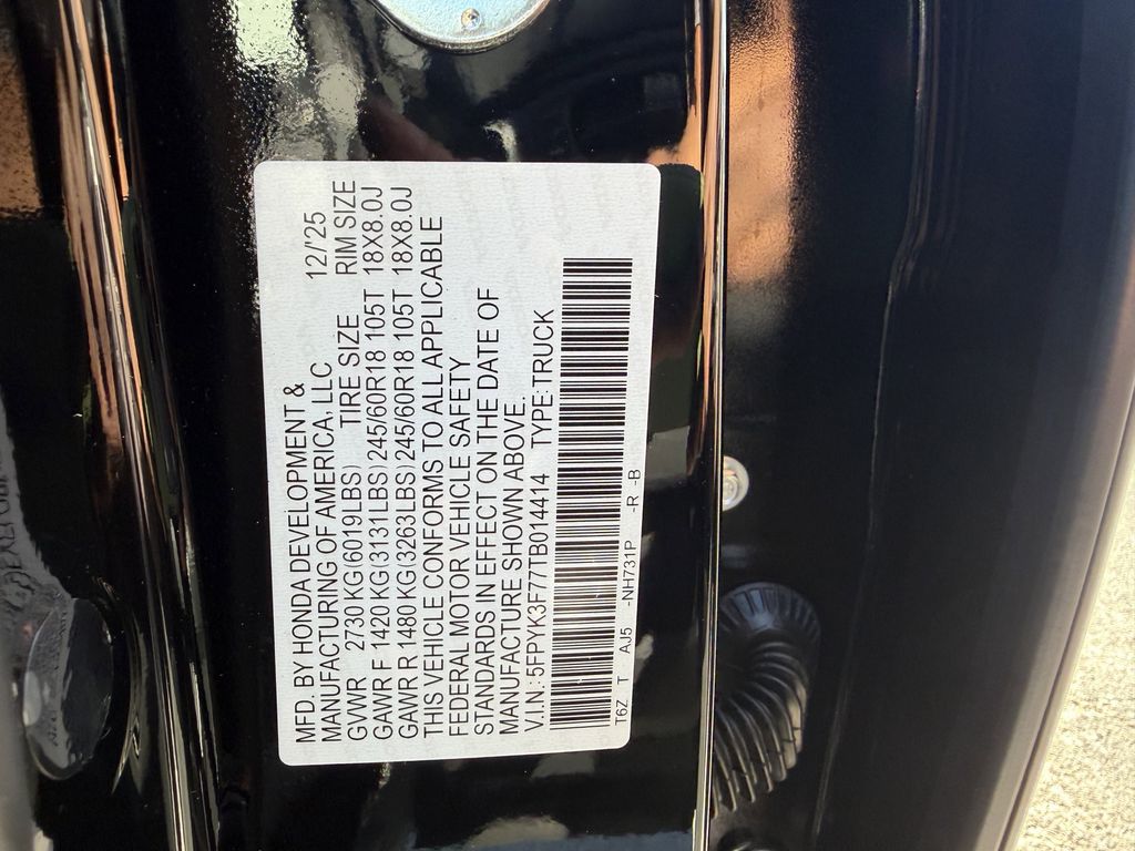 new 2026 Honda Ridgeline car, priced at $46,550